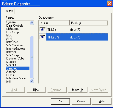    Palette Properties